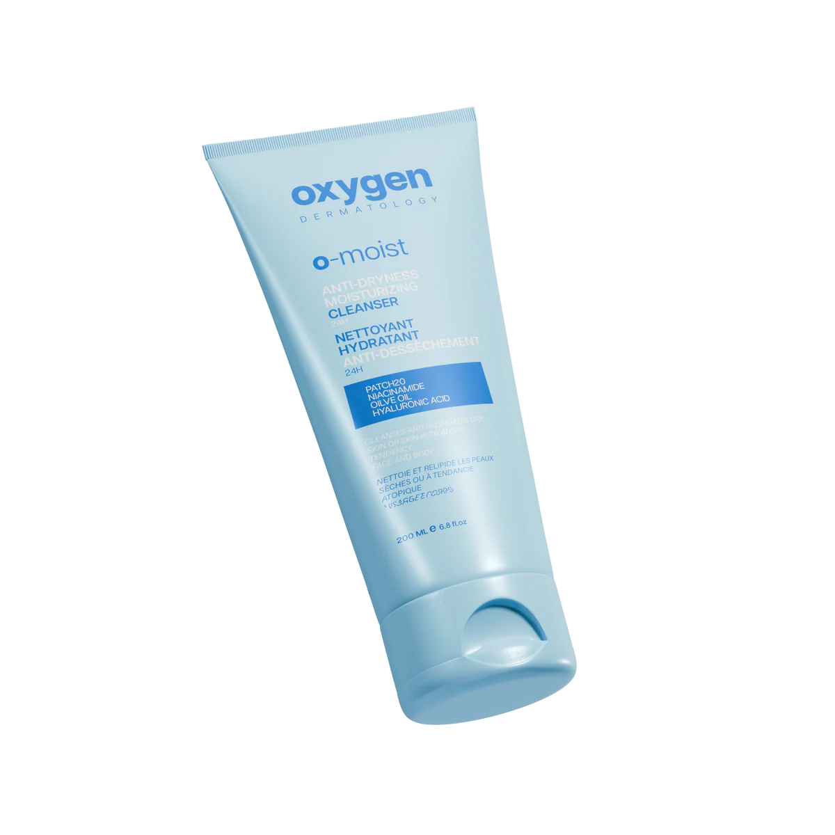 OXYGEN O-MOIST ANTI DRYNESS MOISTURIZING CLEANSER 24H 200ML