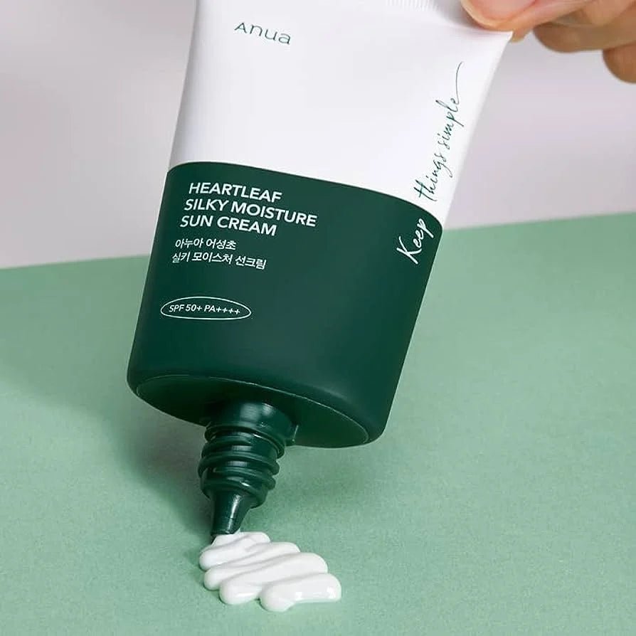 ANUA HEARLEAF SILKY MOISTURE SUNCREAM 50ML - Anwar Store