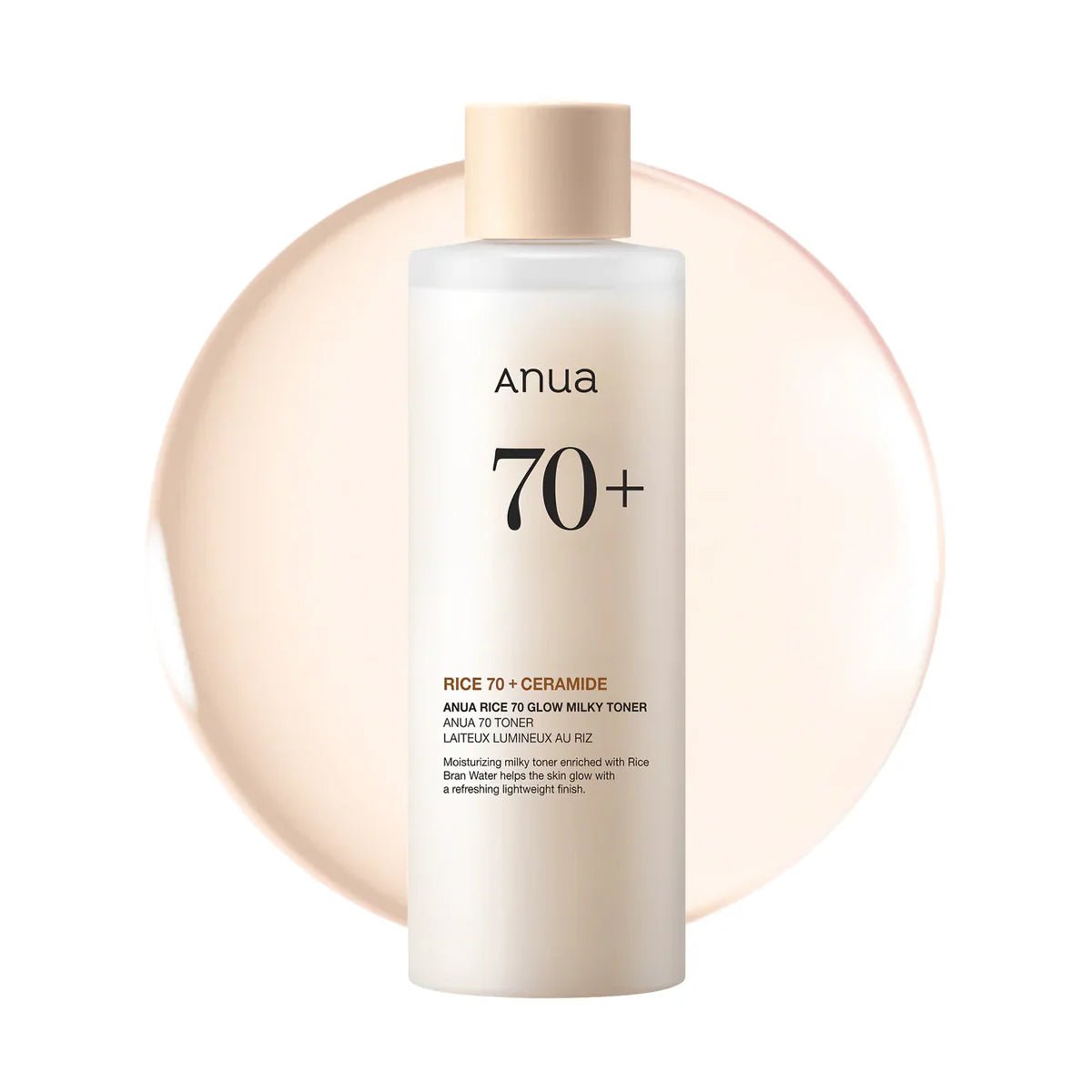ANUA RICE 70+ CERAMIDE GLOW MILKY TONER 150ML - Anwar Store