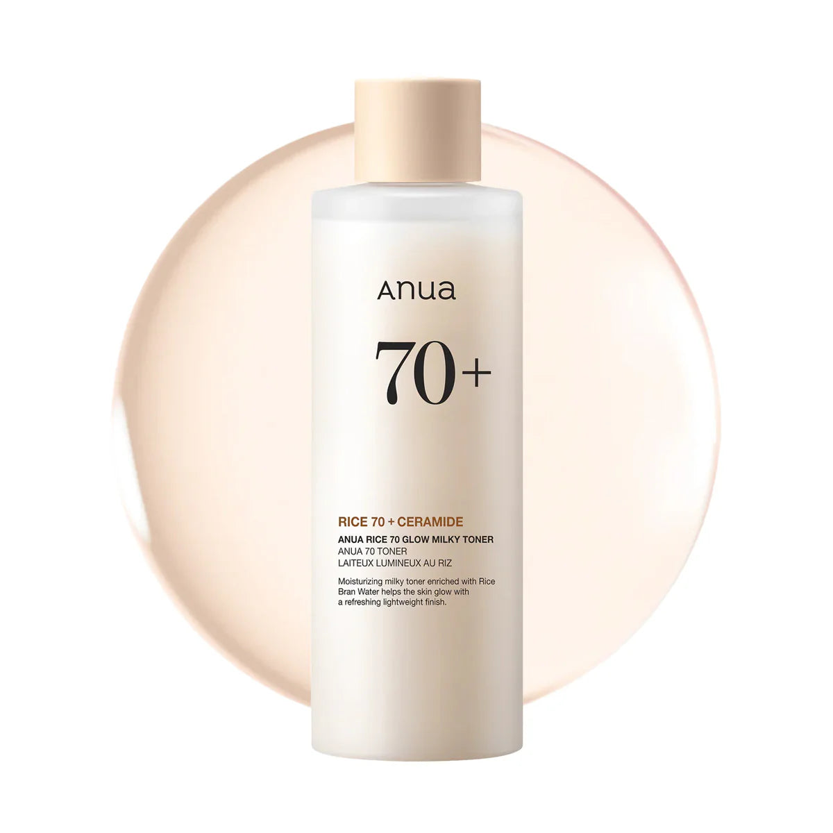 ANUA RICE 70+ CERAMIDE GLOW MILKY TONER 150ML