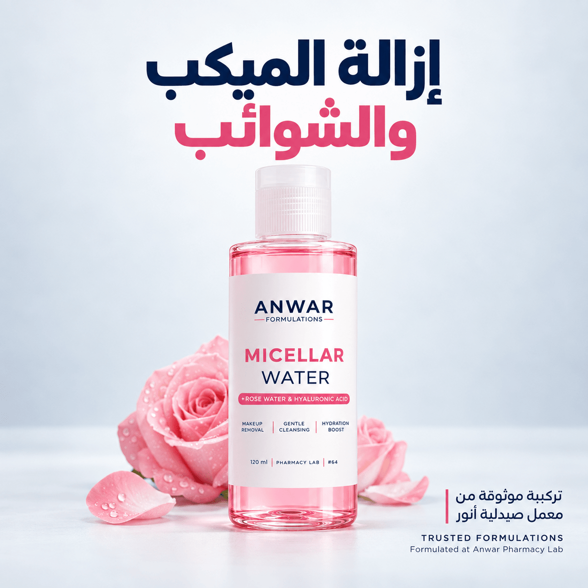 Anwar Micellar Water 120 ml | ميسيلار ووتر من أنور 120 مل - Anwar Store