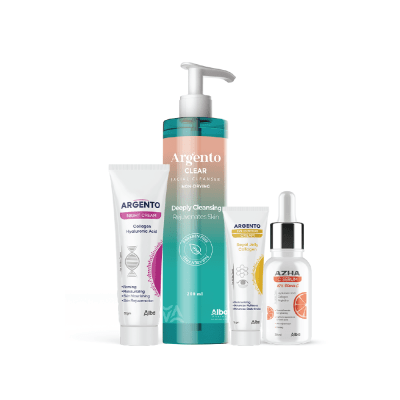 ARGENTO BOX (EYE CONTOUR+CLEAR+NIGHT CREAM+C SERUM) - Anwar Store