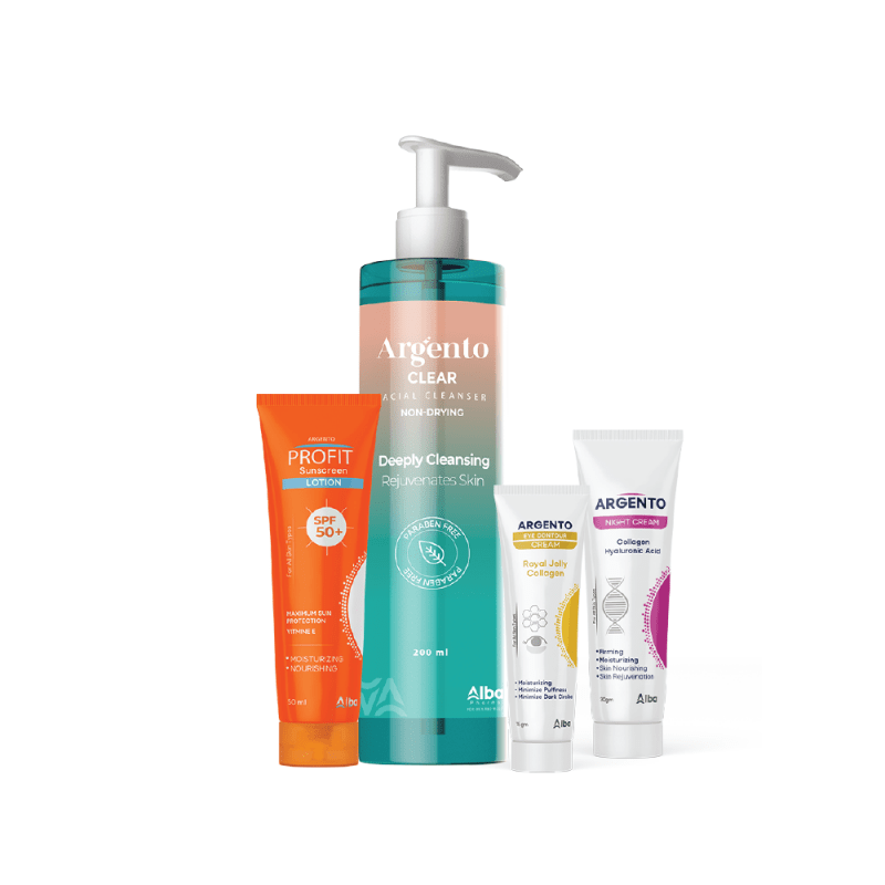 ARGENTO PROFIT BOX(LOTION+NIGHT CREAM+EYE CONTOUR+CLEAR) - Anwar Store