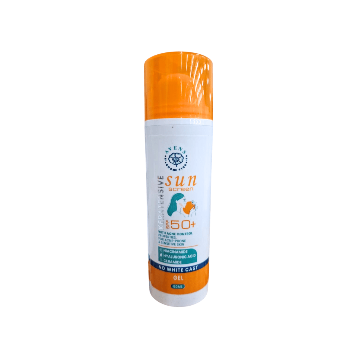 AVENS KERATENSIVE SUNSCREEN ACNE CONTROL SPF50+ 50ML SENSITIVE - Anwar Store