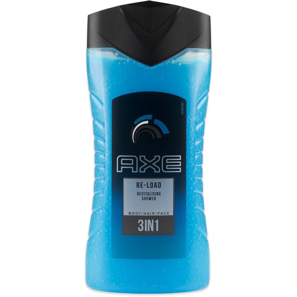 AXE RE-LOAD REVITALISING SHOWER BODY/ HAIR / FACE 3IN1 250ML