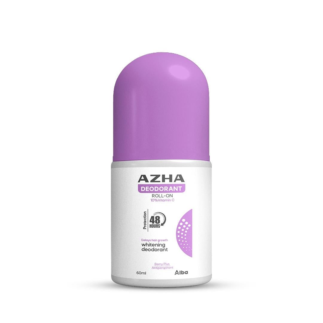 AZHA ROLL ON WHITENING DEODORANT 10%VITAMIN C BERRY PLUS 50ML - Anwar Store