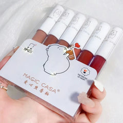 SHEIN MAGIC CASA LOVE BEAR LIP GLOSS 6 PCS SET