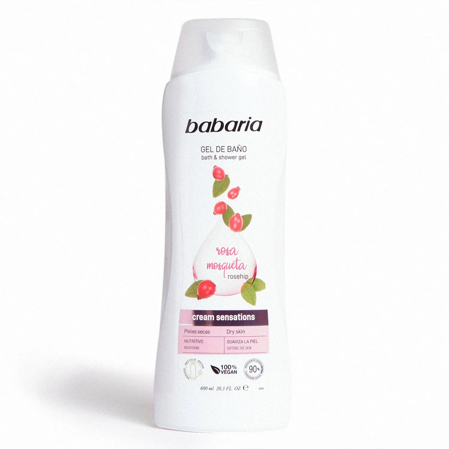 BABARIA ROSE MOSQUETA SHOWER 600ML - Anwar Store