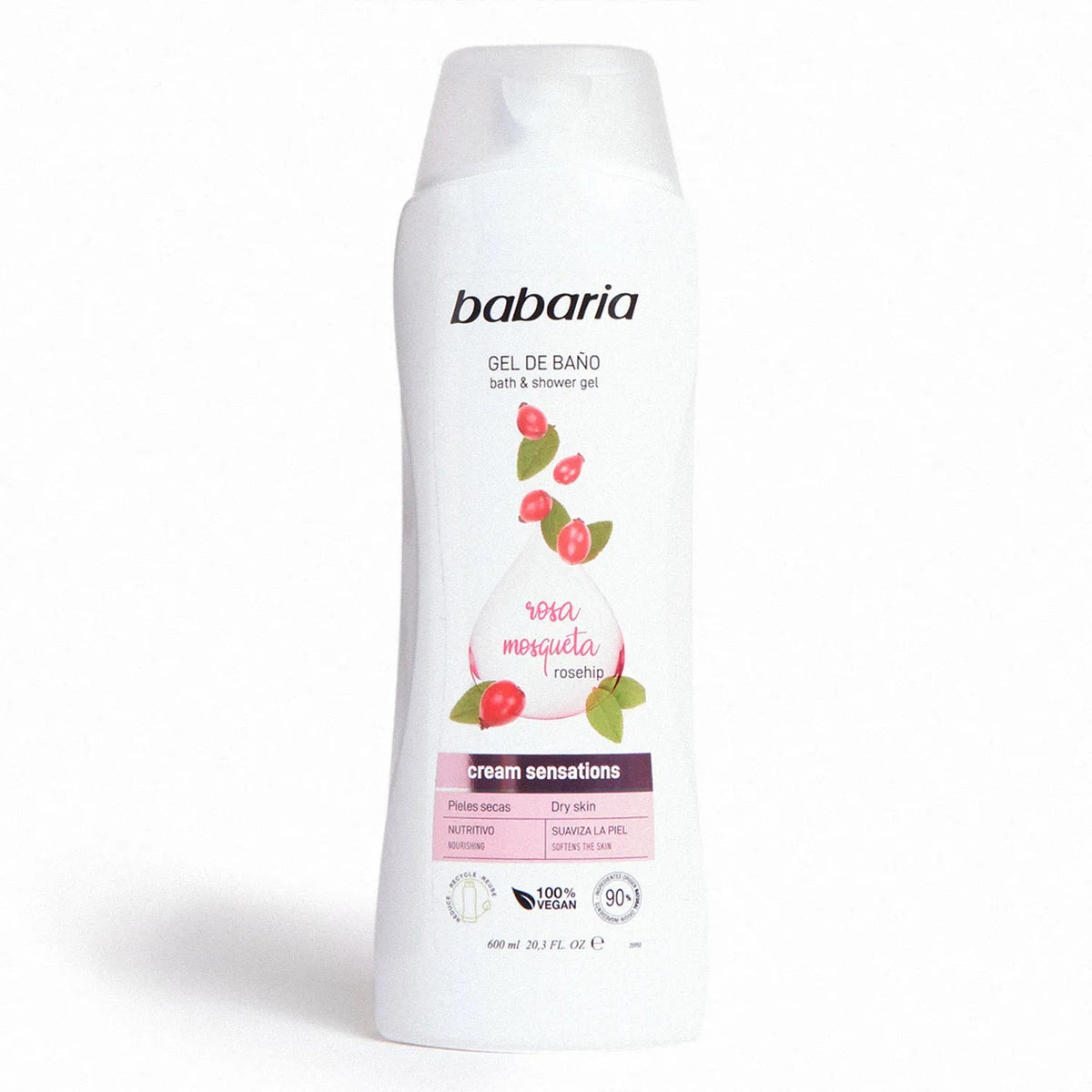 BABARIA ROSE MOSQUETA SHOWER 600ML - Anwar Store
