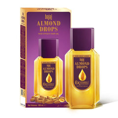 BAJAJ ALMOND DROPS NON STICKY HAIR OIL 100ML - Anwar Store
