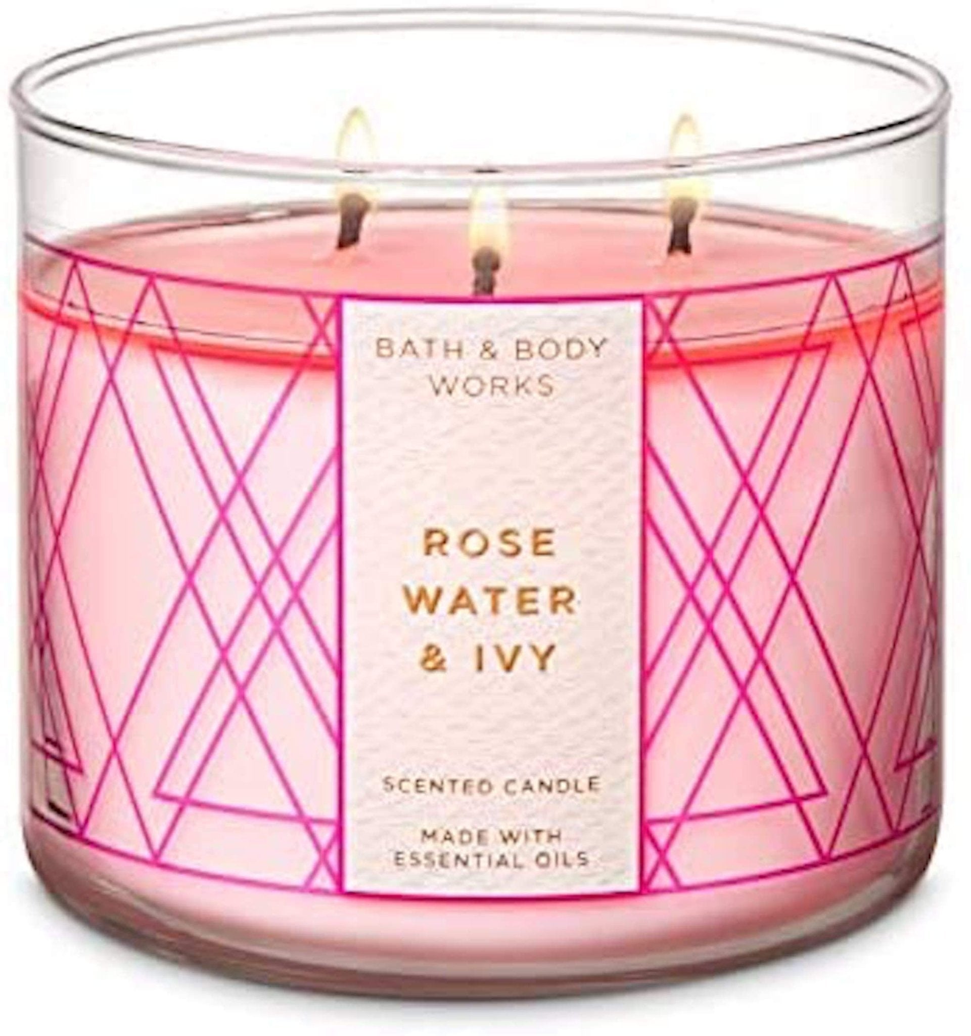 BATH & BODY ROSE WATER & IVY CANDLE 411GM - Anwar Store