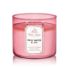 BATH & BODY WHITE BARN ROSE WATER & IVY CANDLE 411GM - Anwar Store