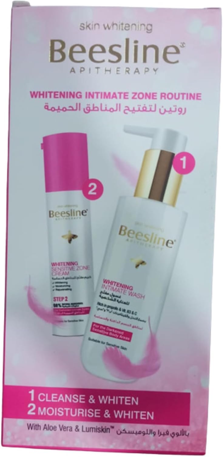BEESLINE WHITENING INTIMATE WASH 200ML +BEESLINE WHITENING SENSITIVE ZONE CREAM 50ML - Anwar Store