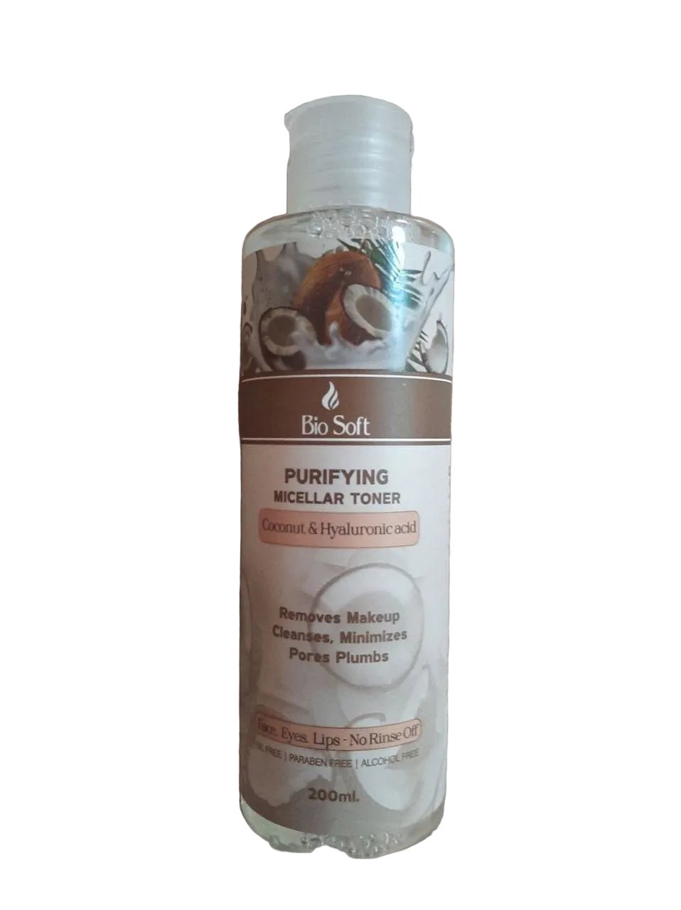 BIO SOFT Micellar water with coconut & hyaluronic acid 200ml - Anwar Store