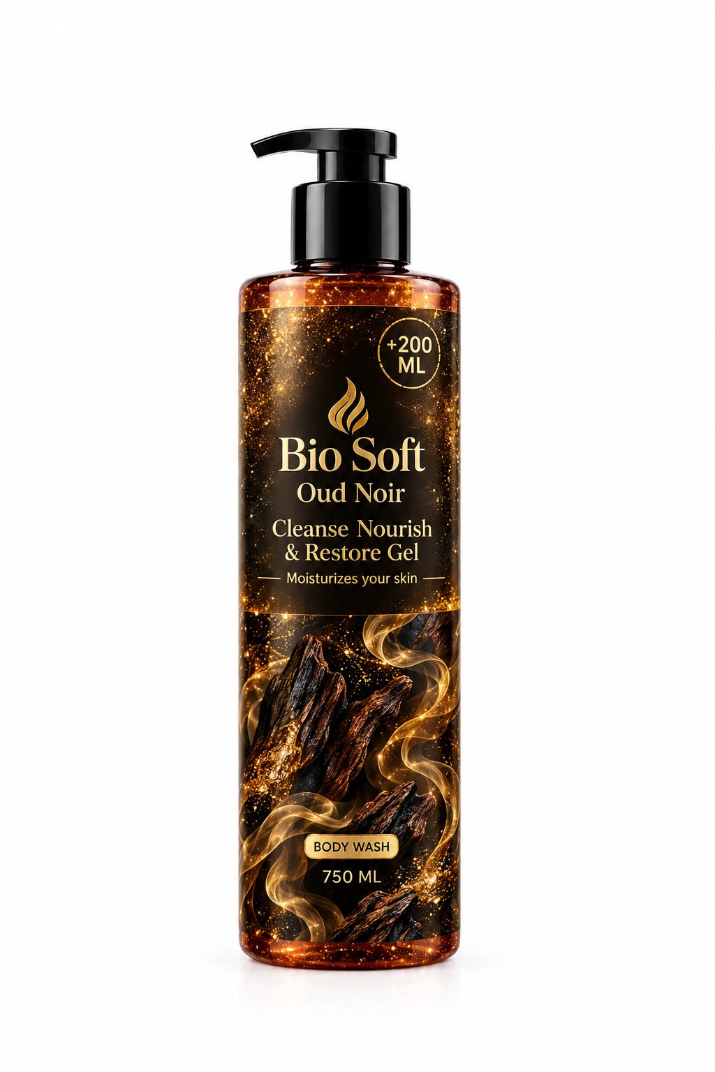 BIO SOFT OUD NOIR SHOWER GEL 750ML+200ML - Anwar Store