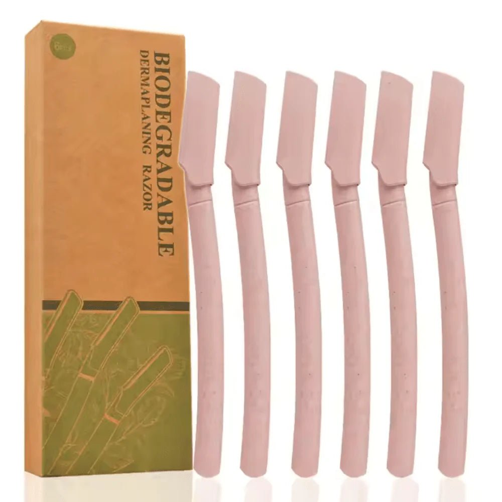 BIODEGRADABLE DERMAPLANING RAZORS 6PCS - Anwar Store
