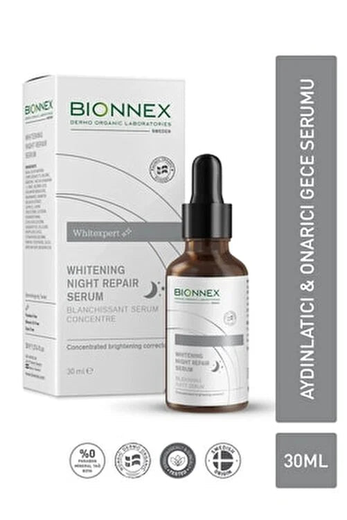 BIONNEX WHITENING NIGHT REPAIR SERUM 30ML - Anwar Store