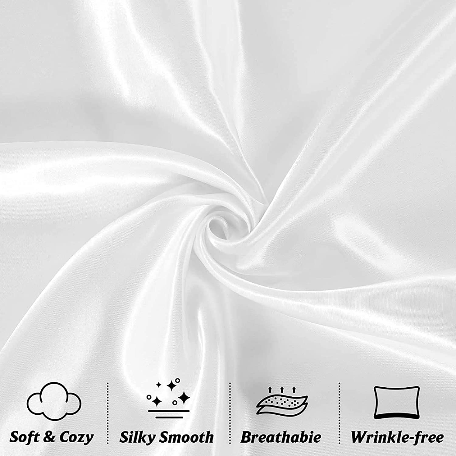 Bless Satin pillowcase WHITE - Anwar Store