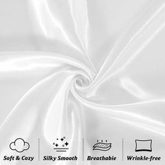 Bless Satin pillowcase WHITE - Anwar Store