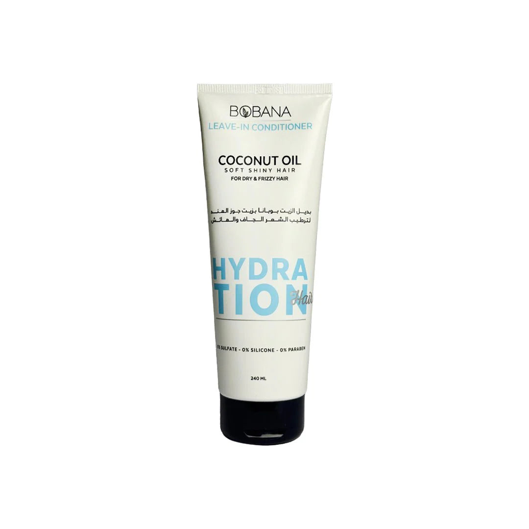 BOBANA LEAVE IN CONDITIONER COCONUT OIL FOR DRY&FRIZZY HAIR 240ML