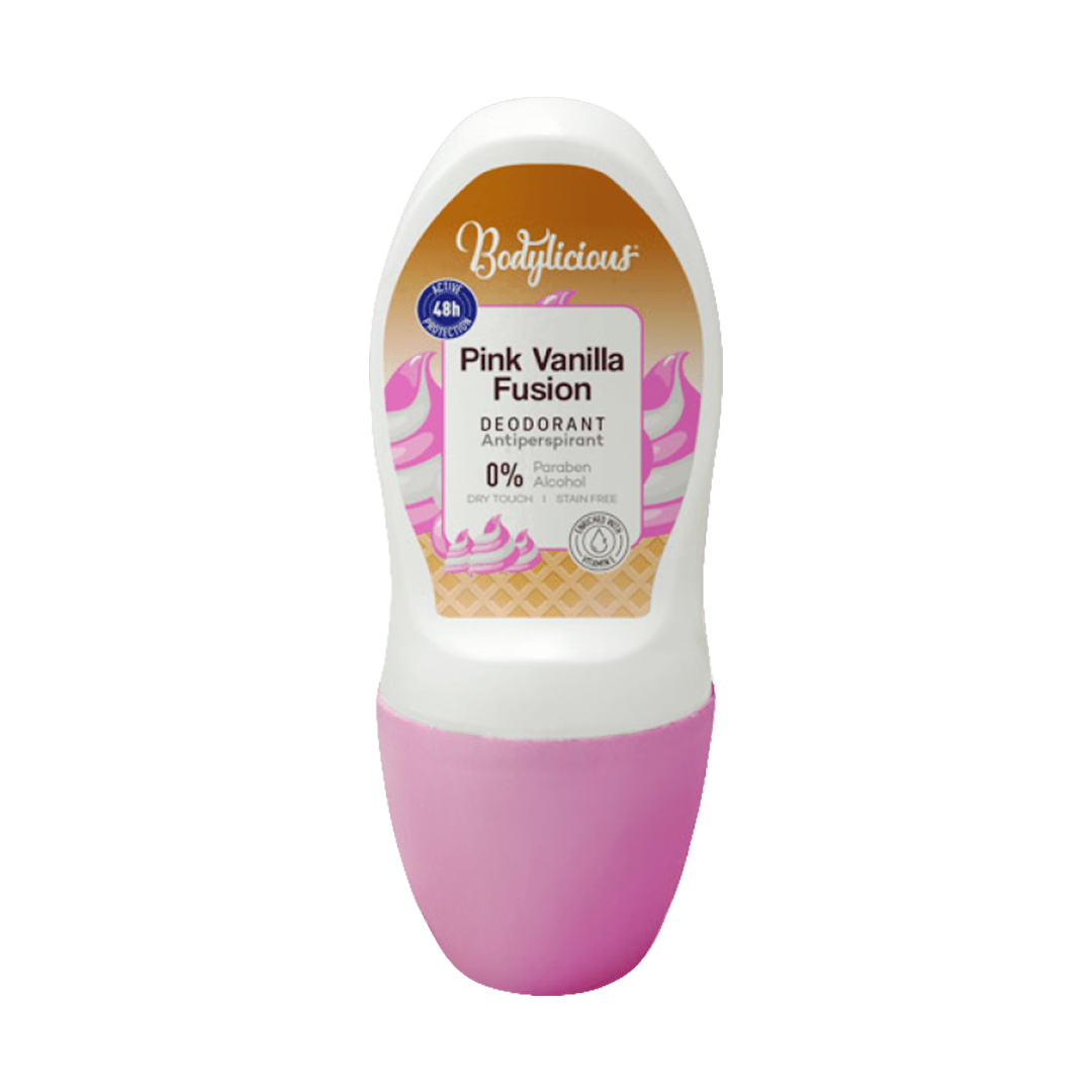 BODYLICIOUS PINK VANILLA FUSION ANTIPERSPIRANT DEODORANT 50ML - Anwar Store