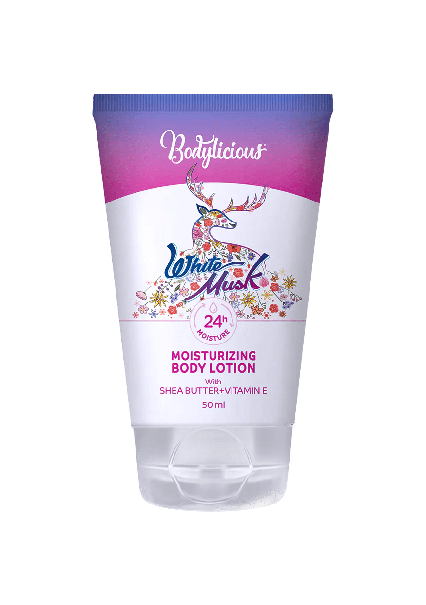 BODYLICIOUS WHITE MUSK MOISTURIZING BODY LOTION 50ML - Anwar Store