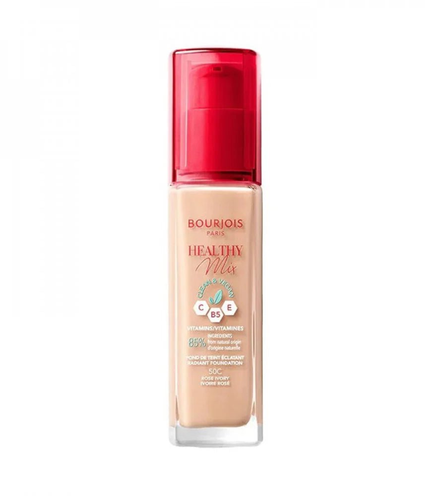 BOURJOIS HEALTHY MIX FOUNDATION 50C ROSE IVORY 30ML - Anwar Store