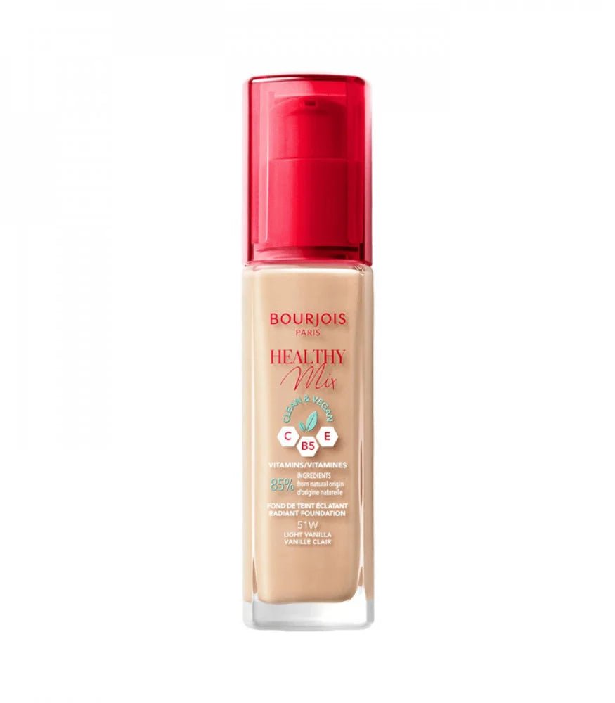 BOURJOIS HEALTHY MIX FOUNDATION 51W LIGHT VANILLA 30ML - Anwar Store