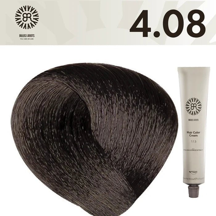 BR HAIR COLOR CREAM 100 ML NO.4.08 - Anwar Store