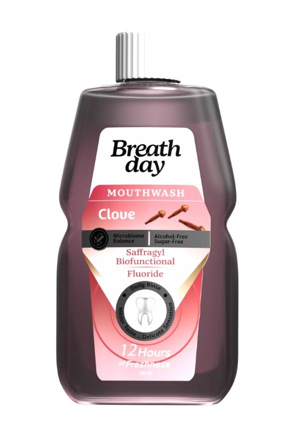 BREATH DAY MOUTHWASH CLOVE 300ML - Anwar Store
