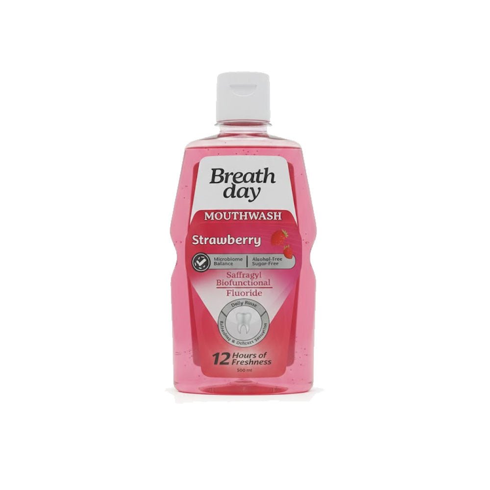 BREATH DAY MOUTHWASH STRAWBERRY 300ML - Anwar Store