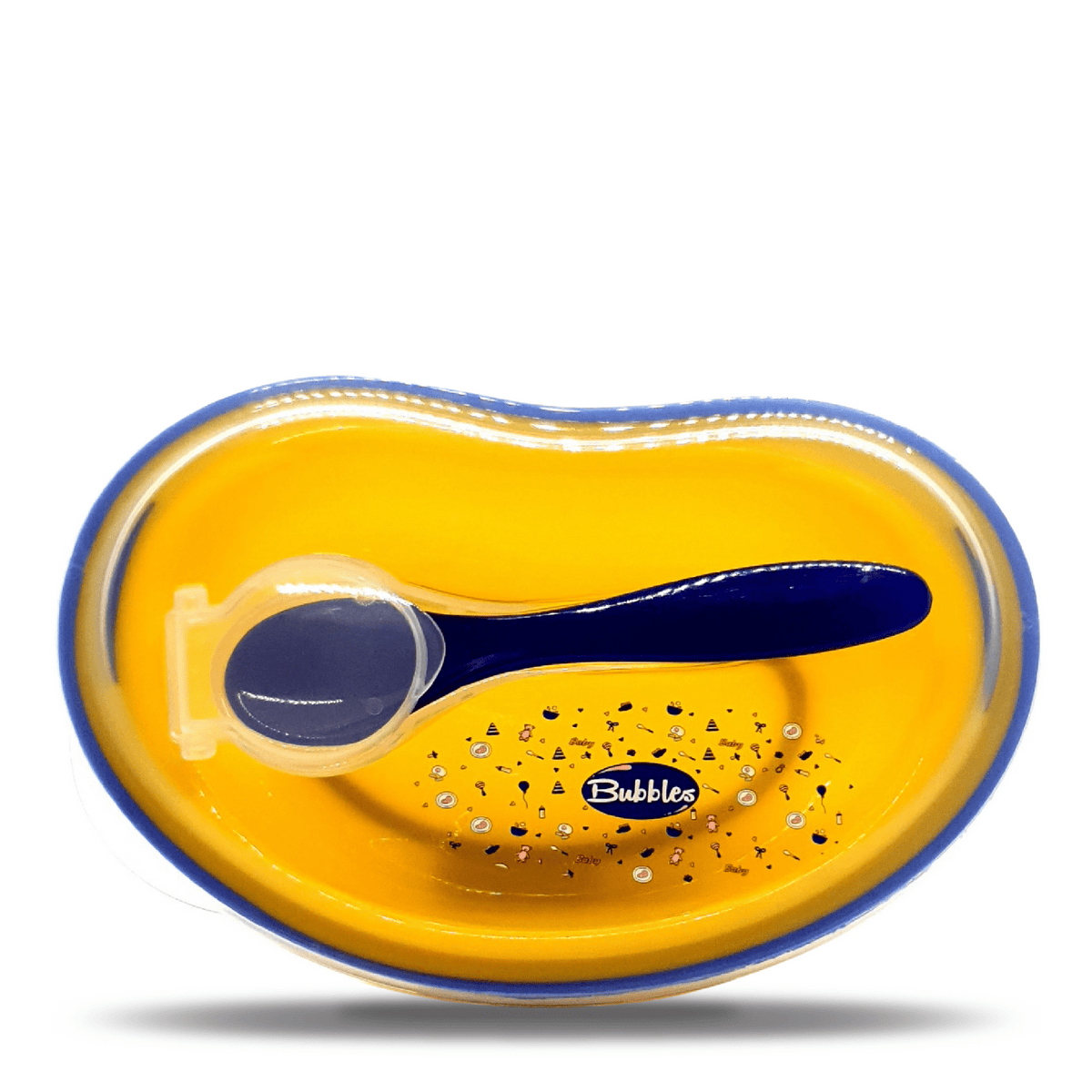 BUBBLES BABY PLATE – YELLOW - Anwar Store