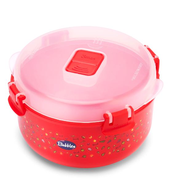 Bubbles Microwave Plate + 2 Spoons - Anwar Store