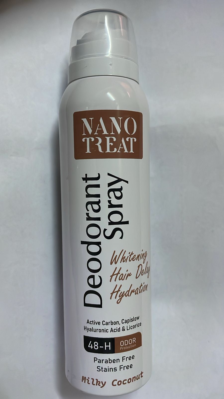 NANO TREAT DEODORANT SPRAY MILKY COCONUT 150ML