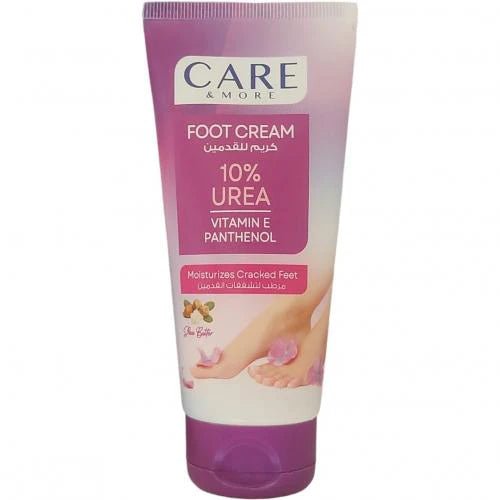 CARE & MORE FOOT CREAM 10% UREA WITH SHEA BUTTER 100ML - Anwar Store