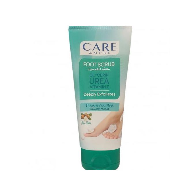 CARE & MORE FOOT SCRUB WITH SHEA BUTTER 100ML - Anwar Store