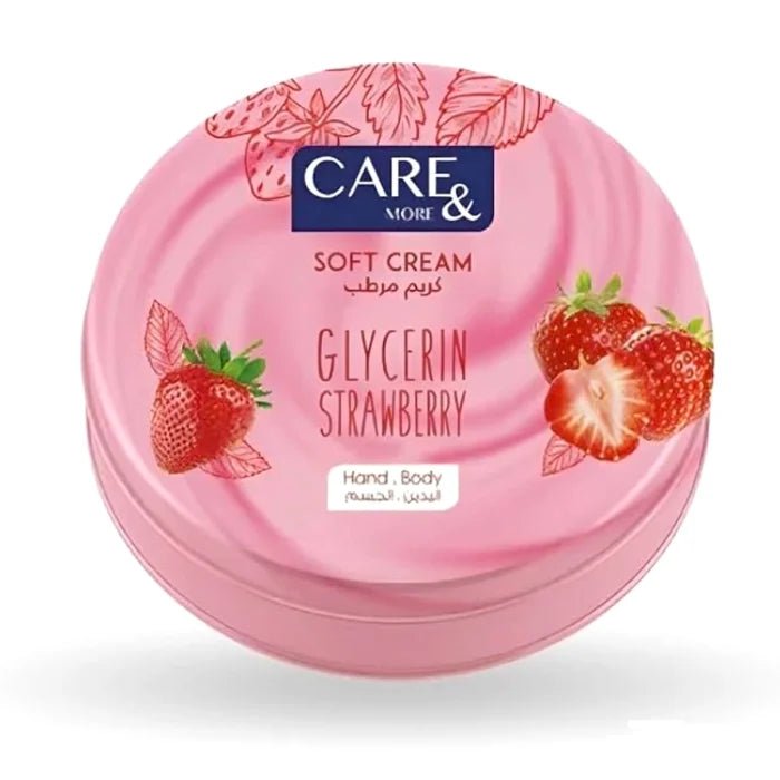 Care & More Glycerin Strawberry Cream 250ml - لوشن مرطب كير آند مور 250 مل