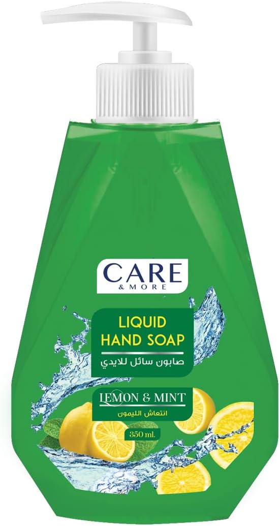 CARE & MORE LIQUID HAND SOAP LEMON & MINT 350ML - Anwar Store
