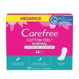 CAREFREE COTTON FEEL NORMAL 100 PANTY LINERS