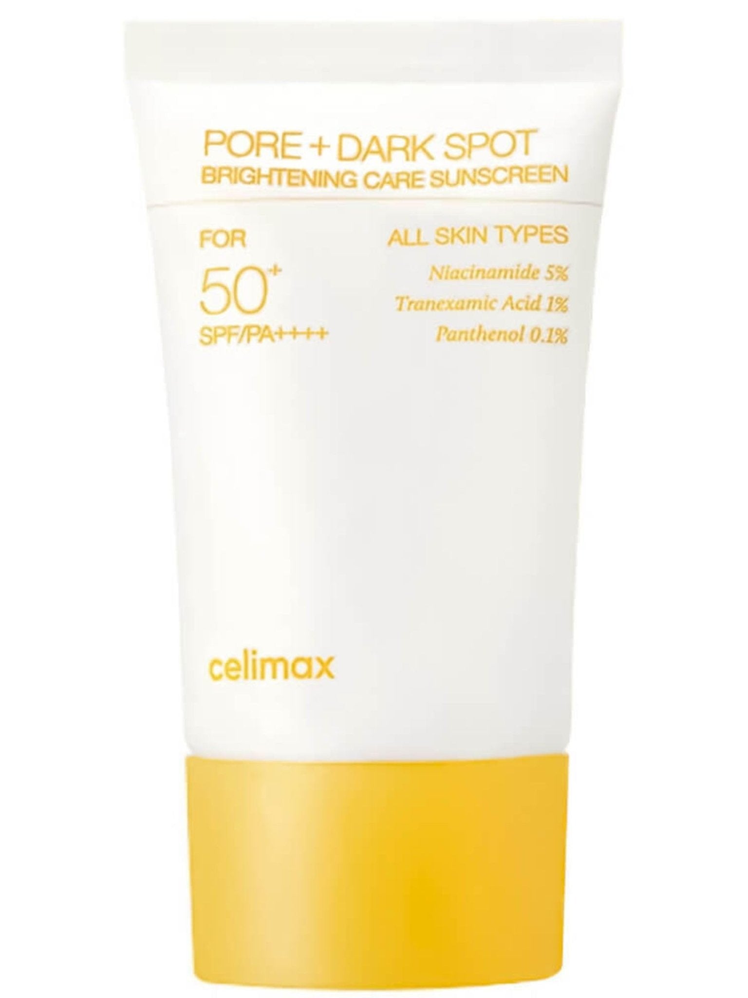 Celimax Pore + Dark Spot Spf50+ For All Skin Type 50ml - واقي شمس celimax 50 مل