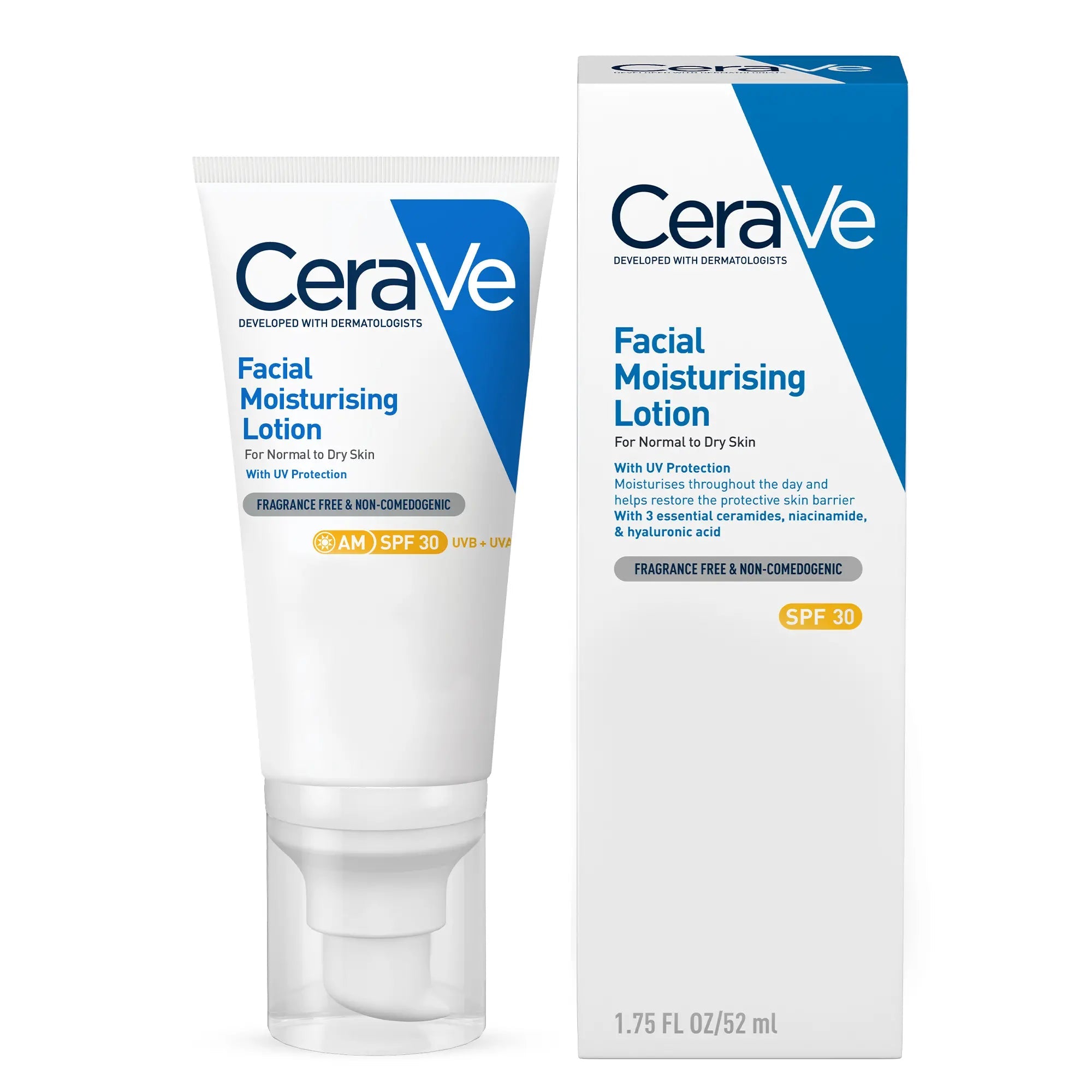 CERAVE AM Facial Moisturising Lotion For Normal to Dry Skin SPF 30 - 52ml/1.75oz - Anwar Store