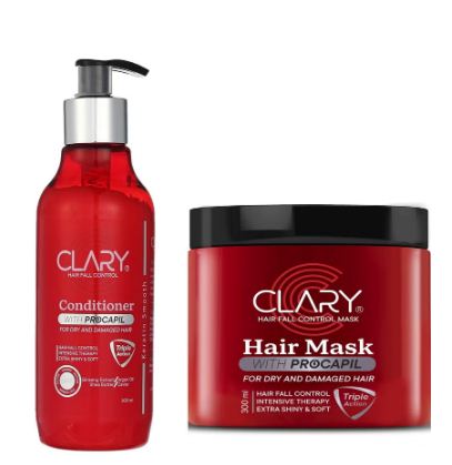 Clary Conditioner 300 ml & Clary Hair Mask 300 ml Offer | ماسك للشعر Clary 300 مل - Anwar Store