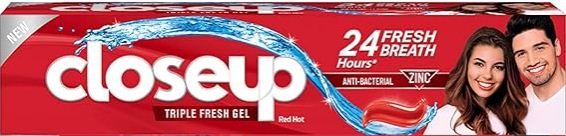 CLOSE UP TOOTHPASTE 24h fresh breath RED HOT 25 ML - Anwar Store