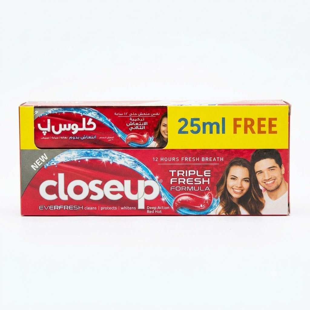 CLOSE UP TOOTHPASTE RED HOT 100ML+25ML - Anwar Store