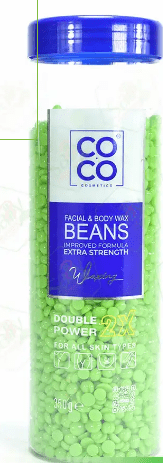 COCO FACIAL & BODY WAX BEANS 350G (GREEN) - Anwar Store
