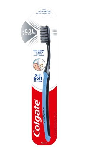 Colgate Slim Soft Charcoal Toothbrush - Anwar Store