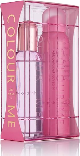 COLOR ME PINK GIFT SET EDP 100ML + BODY SPRAY 150ML - Anwar Store