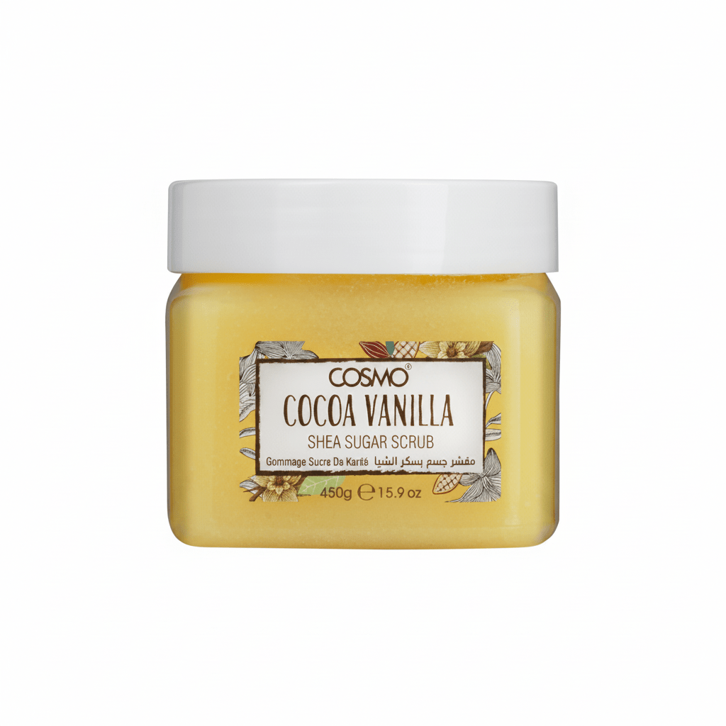Cosmo Cocoa Vanilla Shea Sugar Scrub 450g - مقشر للجسم Cosmo 450 جم