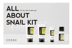 COSRX ALL ABOUT SNAIL KIT FOR DRY SKIN & DARK SPOT (cleanser 20ml+cream 20g+eye cream 5ml+serum 30ml) - Anwar Store