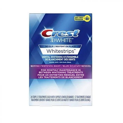 Crest 3D White No Slip/ Restent En Place Whitestrips Teeth Whitening - منتج لتبييض الأسنان Crest